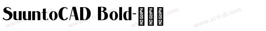 SuuntoCAD Bold字体转换